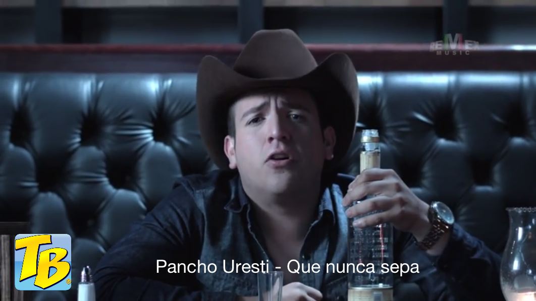 Escenas del video " que nunca sepa " con Pancho Uresti
