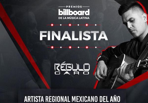 RÉGULO CARO nominado a PREMIOS BILLBOARD