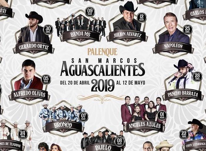 Se anuncia el elenco del Palenque de La Feria de San Marcos 2019.