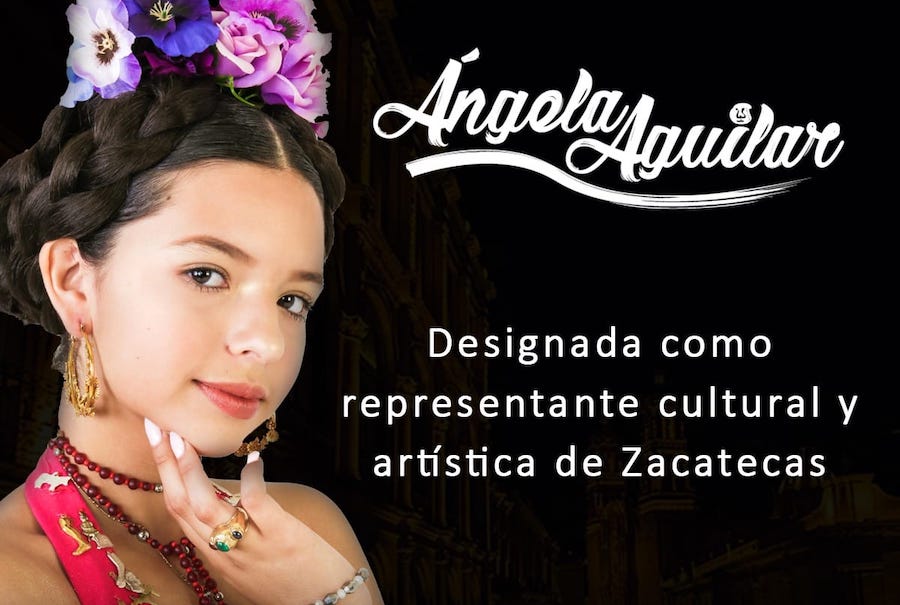 #TubandaNews: Ángela Aguilar es nombrada "Representante Cultural y Artística de Zacatecas"