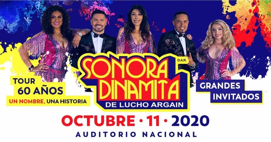 La Sonora Dinamita de Lucho Argaín y Elsa López tiene nueva fecha para el Auditorio Nacional.