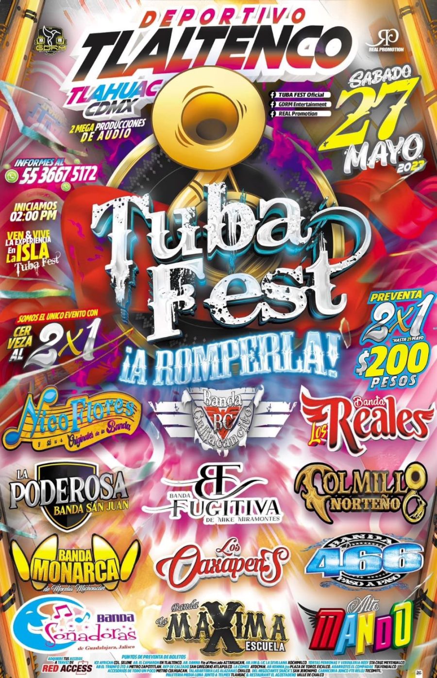 Cartel Tubafest Tlaltenco 2023