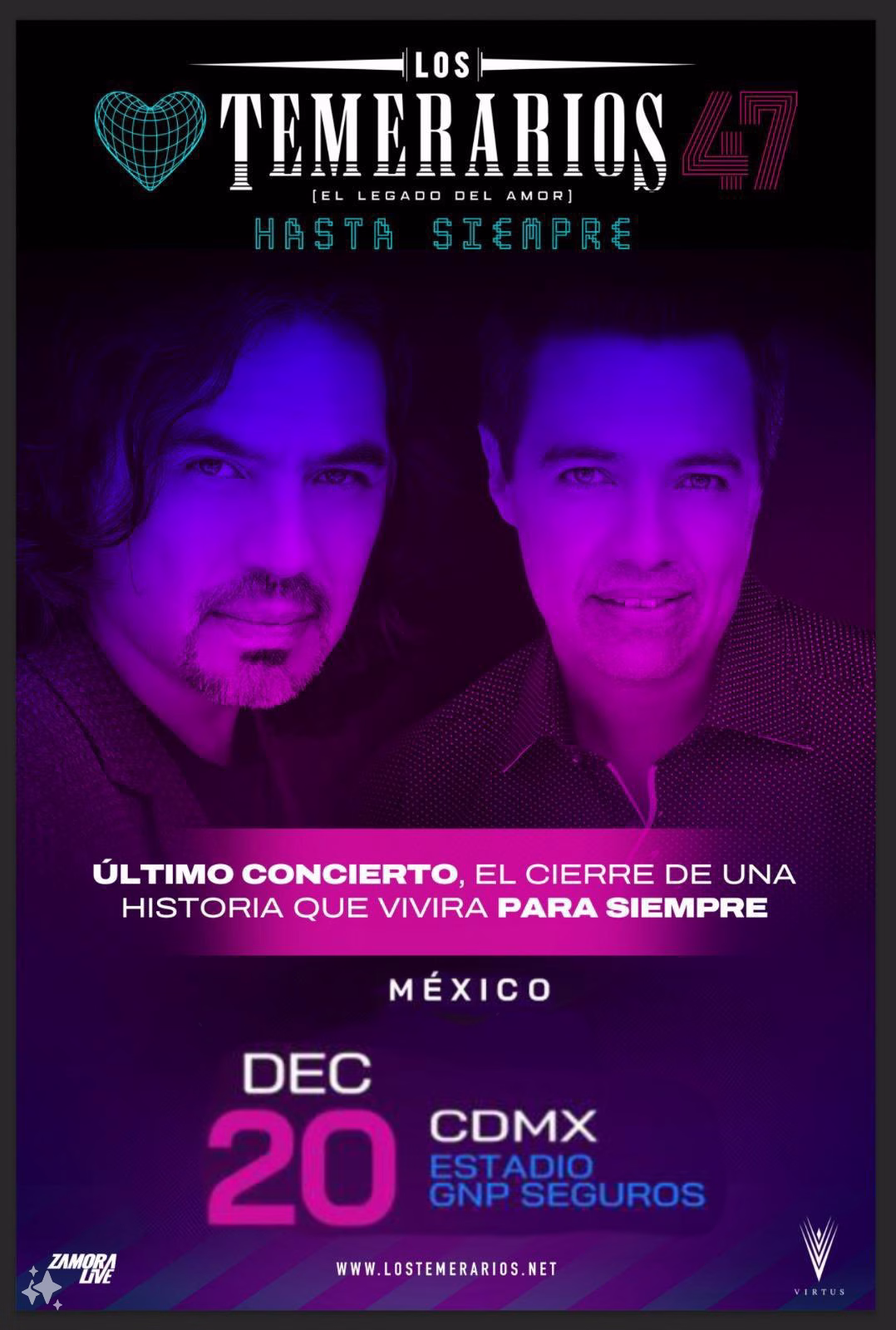 Los Temerarios Estadio GNP Seguros 20 diciembre 2024