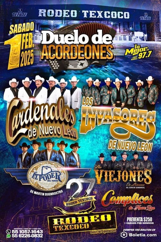 Duelo de acordeones Rodeo Texcoco